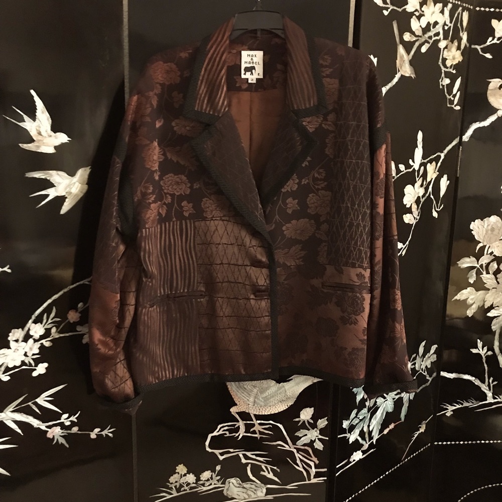 Patchwork Pattern Coat Trim - image 2